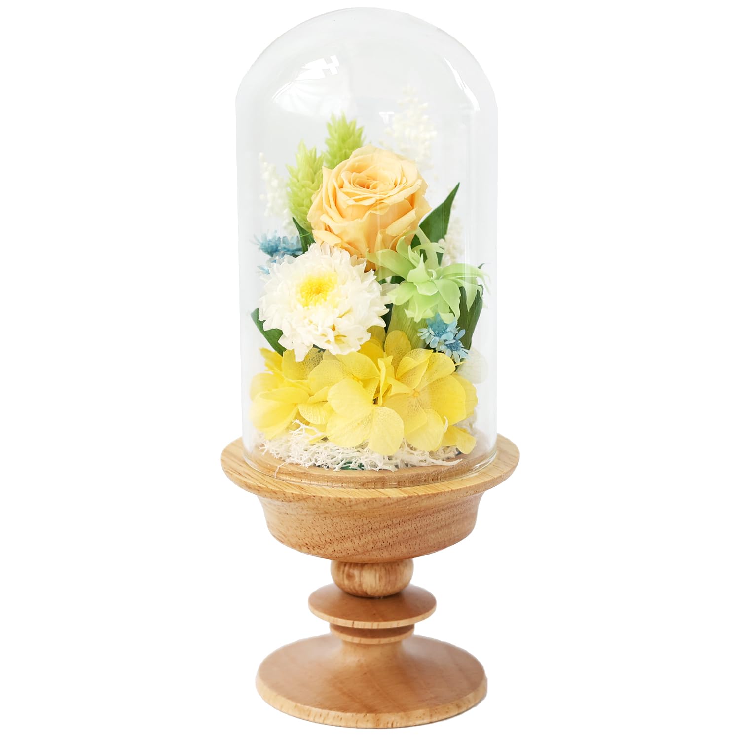 Amazon｜花由 プリザーブドフラワー 仏花 お供えガラスドームS